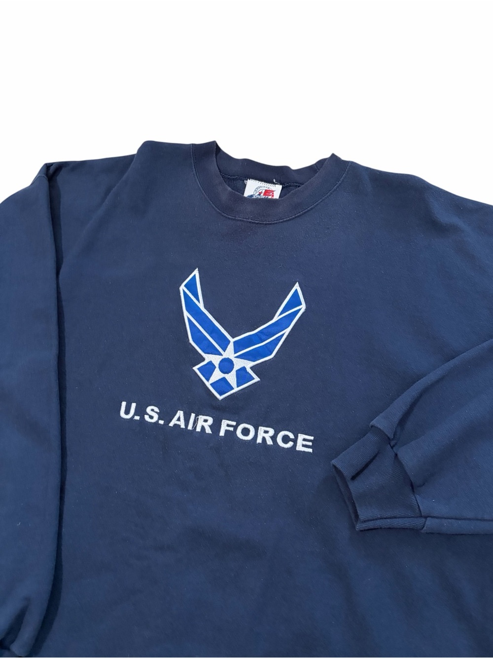 VTG United States Air Force Crewneck Sweatshirt Adult 2XL USA Made Navy Blue